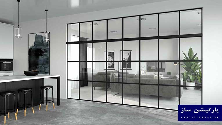 پارتیشن شیشه ای | اتاق های کوچک مدرن4